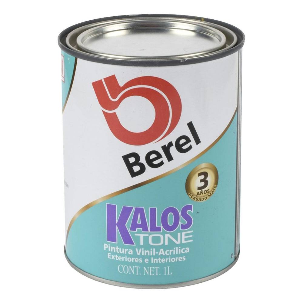 Berel pintura vinil acrílica kalos tone blanco pastel (lata 1 l)