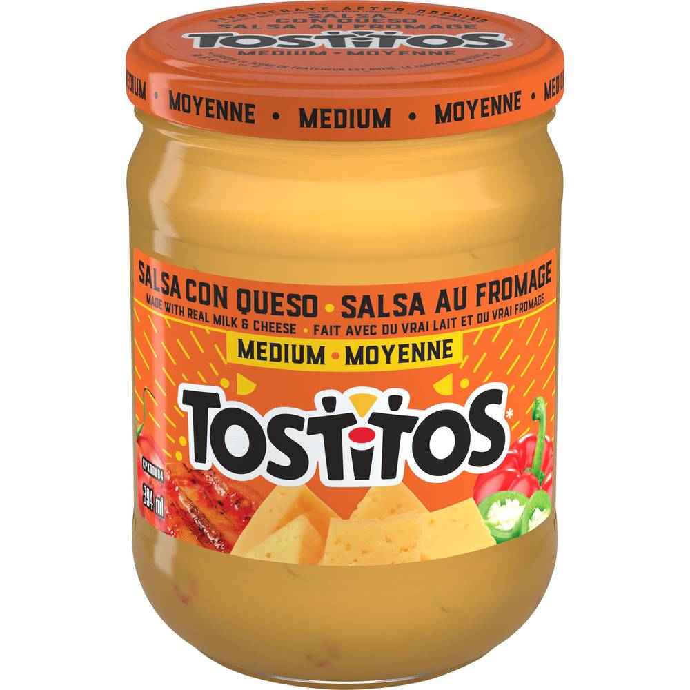 Tostitos Medium Salsa Con Queso (394 ml)