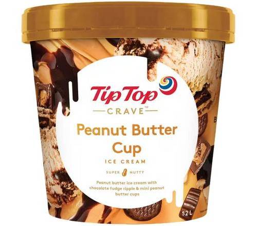 Tip Top Crave Ice Cream Peanut Butter Cup 1.2L