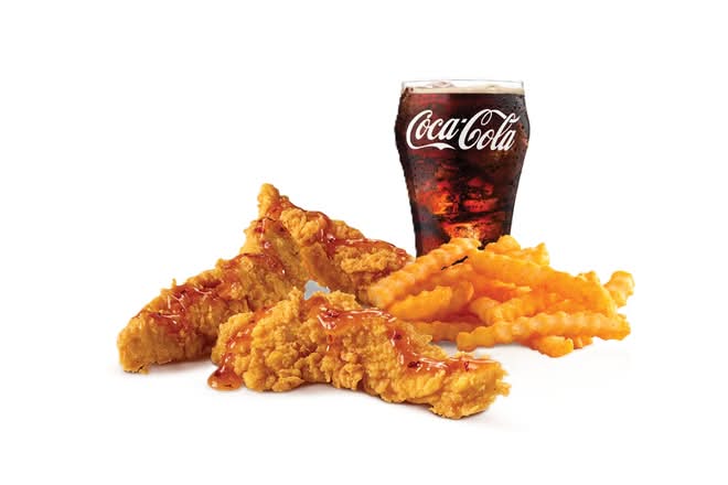 3 Piece Hot Honey Hand-Breaded Chicken Tenders Combo