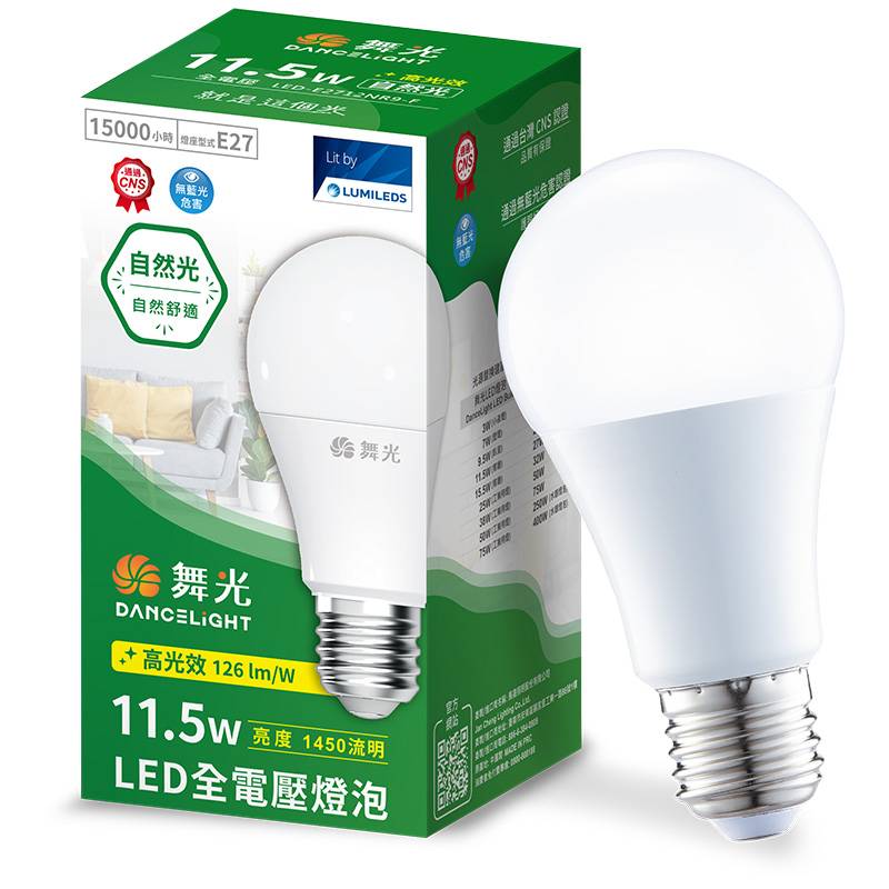 舞光11.5W LED全電壓燈泡-自然光 <1PC個 x 1 x 1PC個> @30#4710582377310