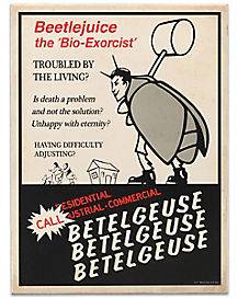 Advertisement Beetlejuice Sign (16 Inch)