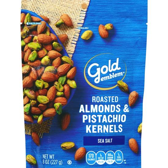 Gold Emblem Roasted Almonds and Pistachio Kernels (sea salt)
