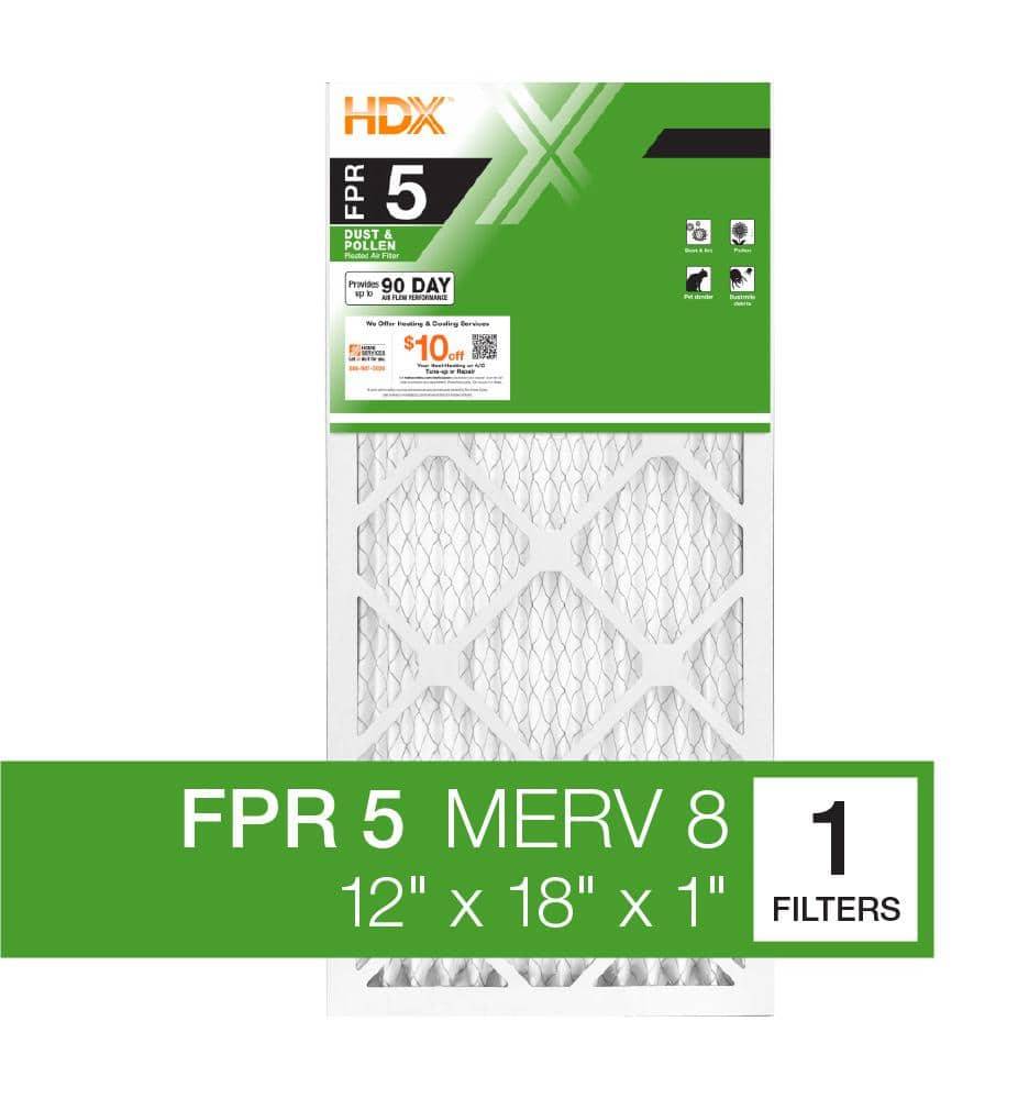 HDX Standard Pleated Air Filter Fpr 5 Merv 8