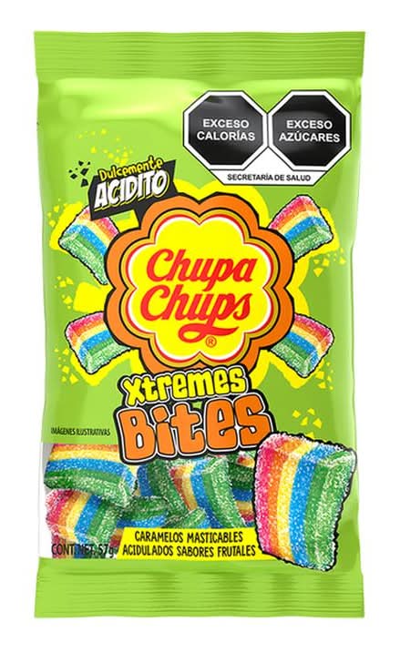 Chupa Chups · Xtremes bites caramelos ácidos, frutas (57 g)