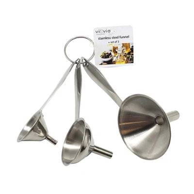 Viovia Stainless Steel Funnel Set (3 ct)