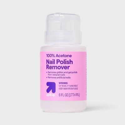 up&up Pump Bottle 100% Acetone Nail Polish Remover (6 fl oz)
