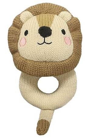 Festive Voice Lion Rattle Toy