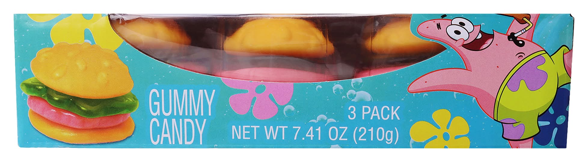 Spongebob Squarepants™ Krabby Patty Gummy Candy Sliders 3-Count