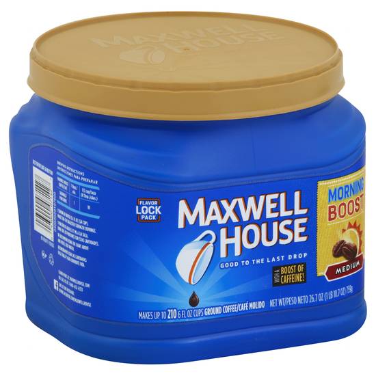 Maxwell House Morning Boost Medium Roast Ground Coffee (26.7 oz)