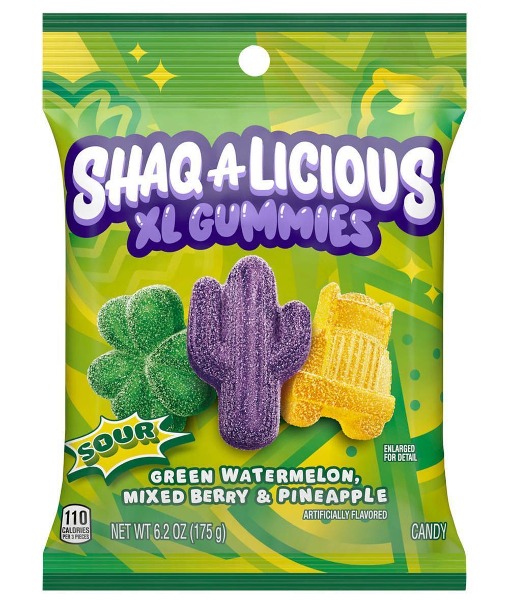 Shaq-A-Licious Sour Gummies Candy (6.2oz)