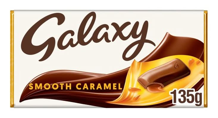 Galaxy Smooth Caramel, Chocolate Bar (135g)