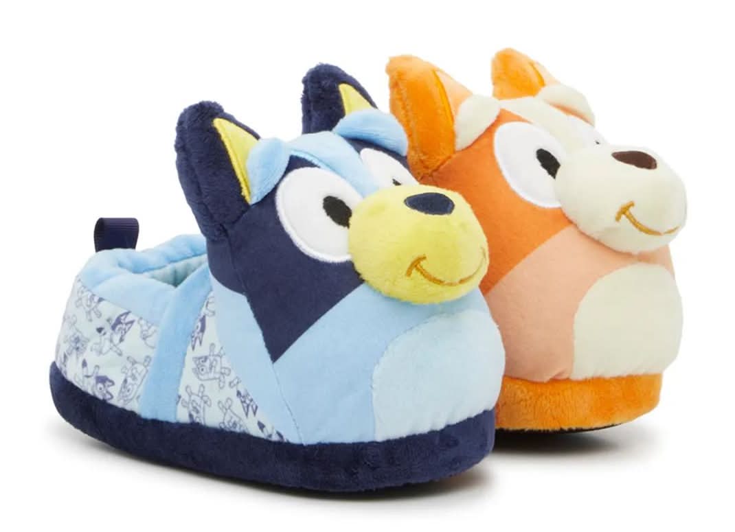 Ground Up Bluey & Bingo Kids' Slipper (Orange/Blue S)