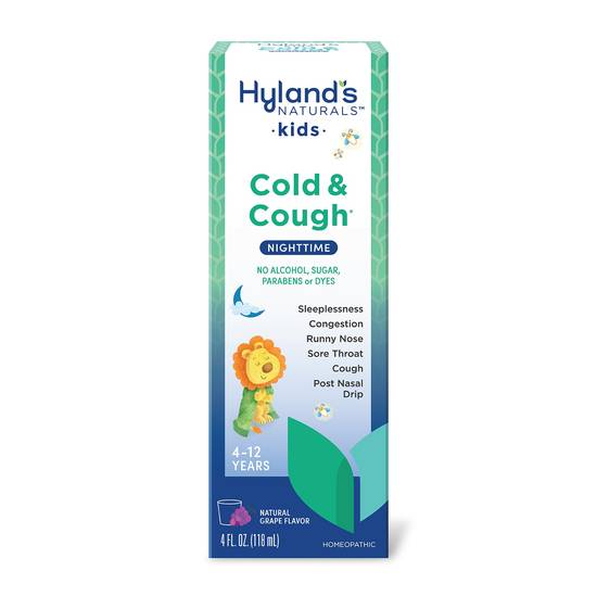 Homeopathic  Hyland's Nighttime Cold 'n Cough 4 Kids Liquid