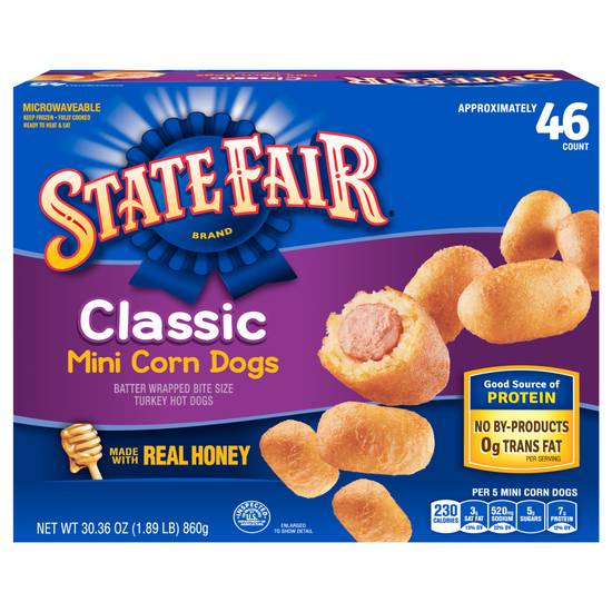 State Fair Classic Mini Corn Dogs Made With Real Honey (46 ct)
