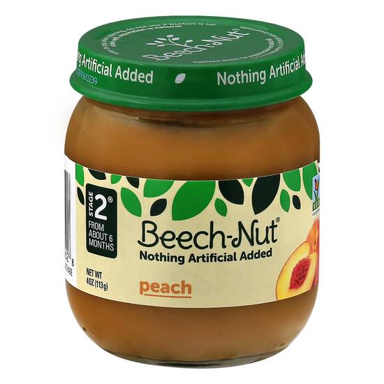 Beech-Nut Stage 2 Peach Baby Food (4 oz)