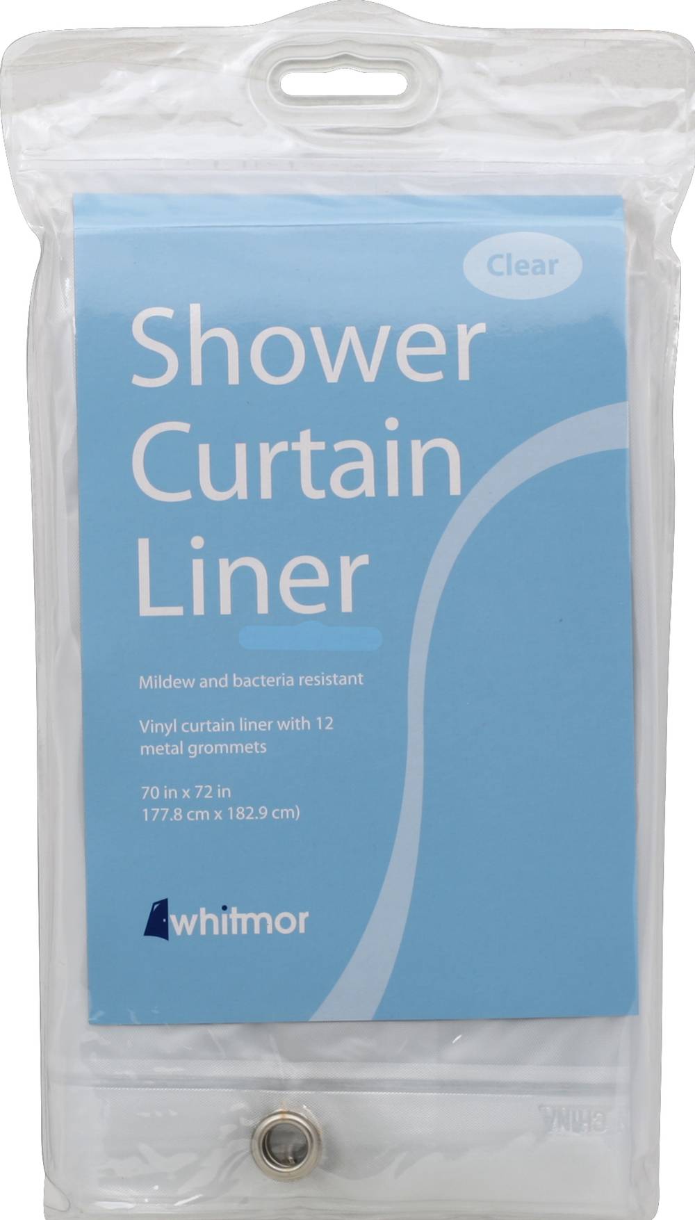 Whitmor Shower Curtain Liner, 70 x 72 inch