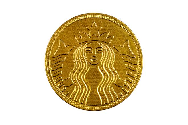 Starbucks® Milk Chocolate Gold Coin