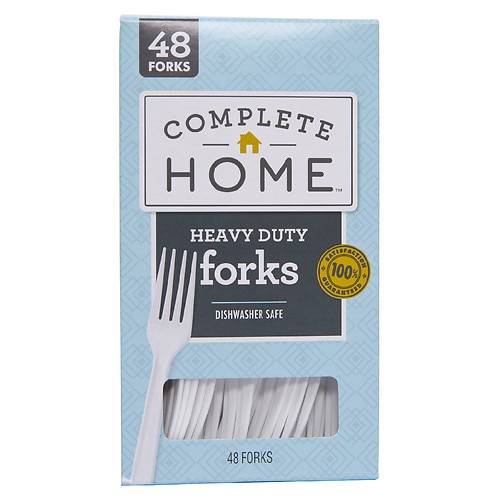 Complete Home Heavy Duty Plastic Forks - 48.0 ea