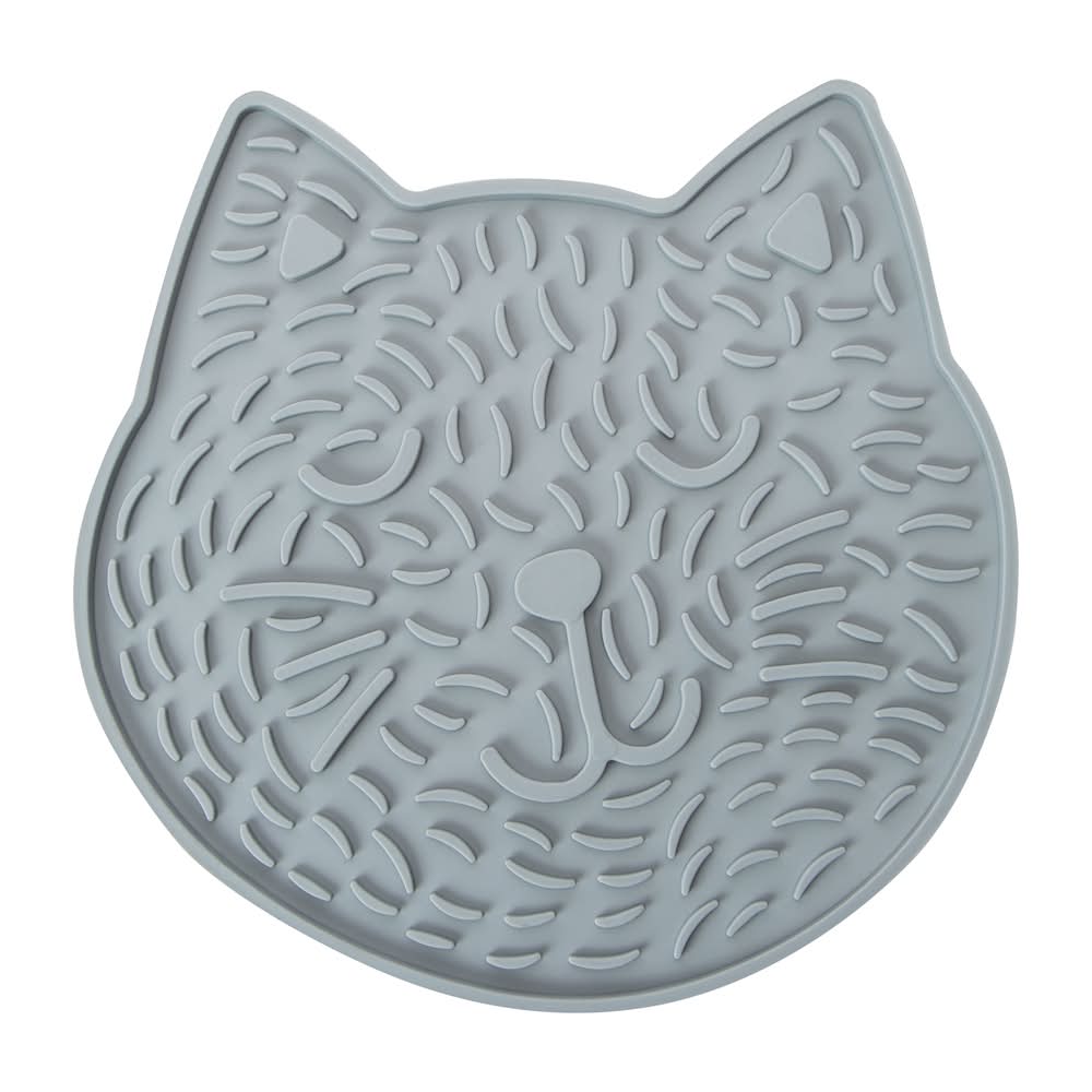 Pet Lick Mat Gray Cat