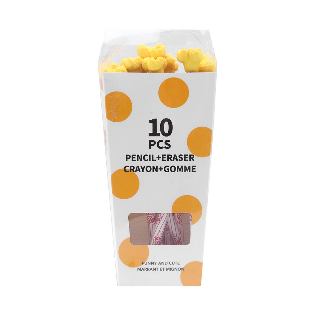 Miniso · Lápices con goma en forma de palomitas (300 g)