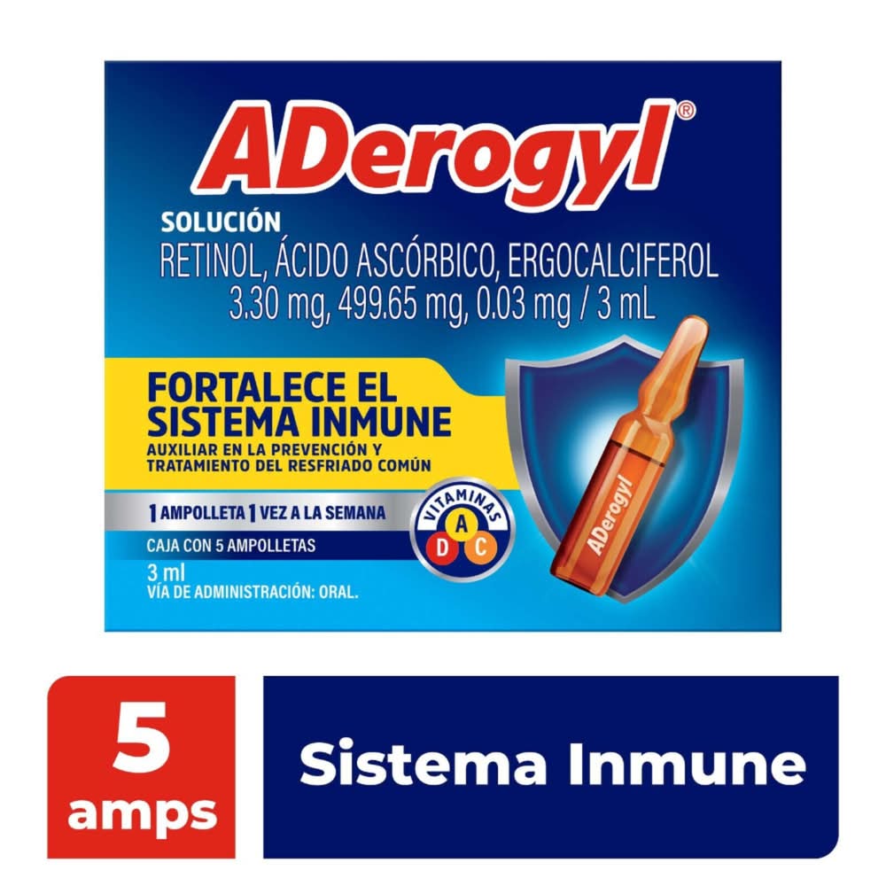 Sanofi · Vitaminas a d y c ampolletas (5 x 3 ml)