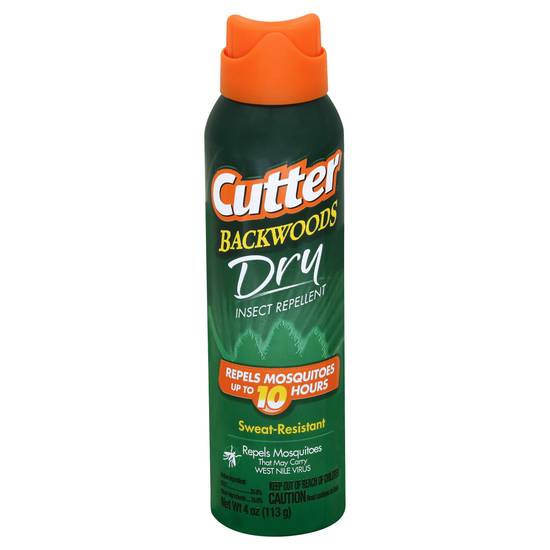 Cutter Backwoods Dry Sweat-Resistant Insect Repellent
