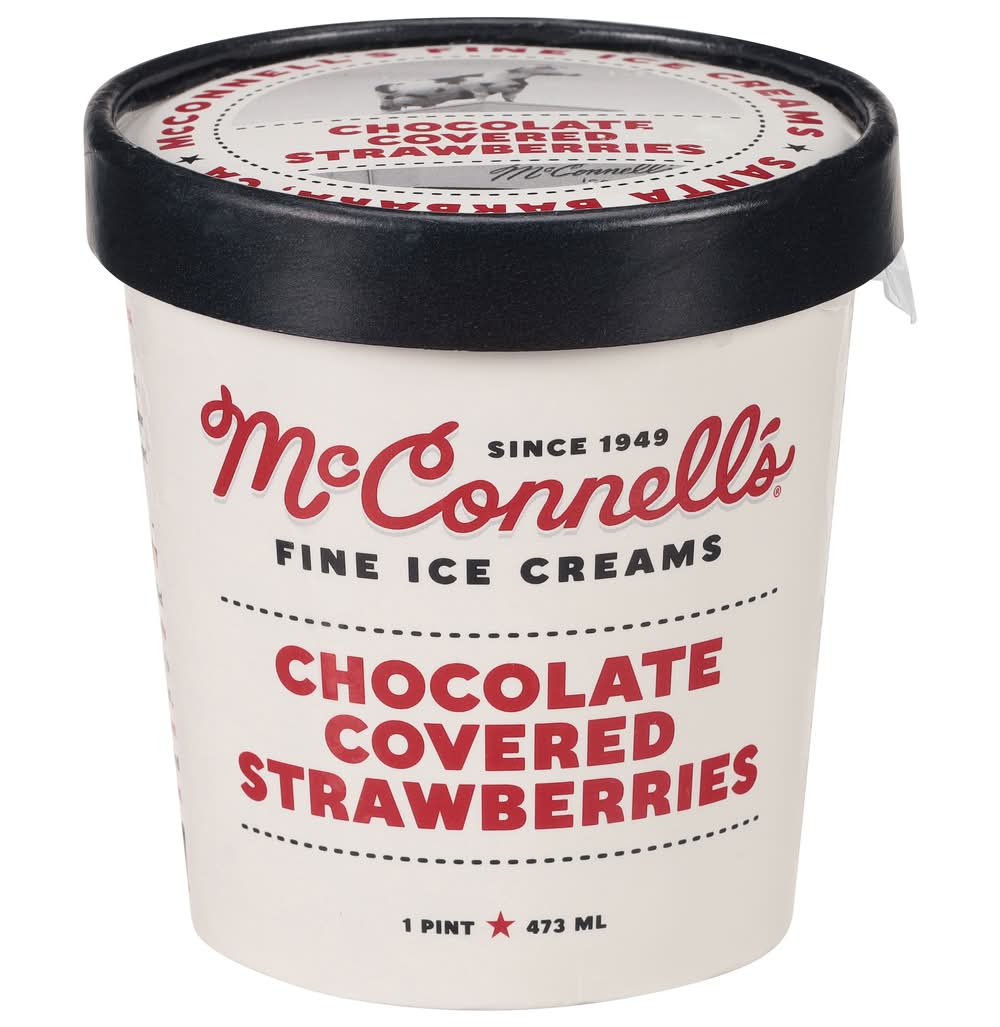 McConnell's Chocolate Covered Strawberries Ice Cream (1 pint)