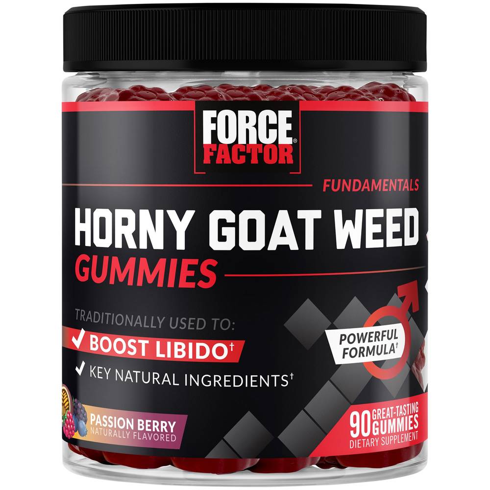 Force Factor Horny Goat Weed Gummies (passion berry)