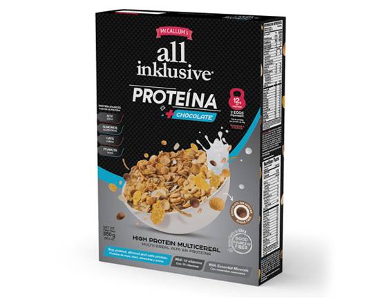 All inklusive cereal proteína y chocolate