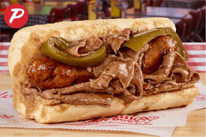 Combo Beef & Char Grilled Italian Sausage Sandwich
