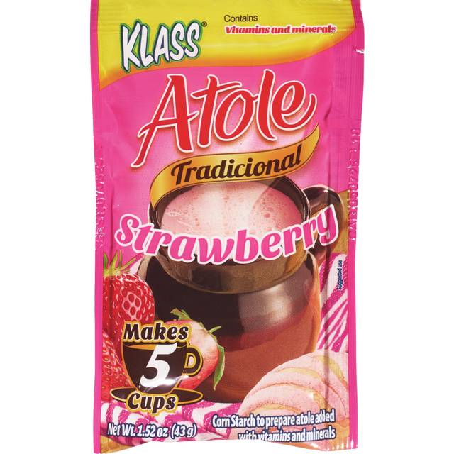 Klass Atole Drink Mix Fresa (Strawberry) Makes 1 Liter