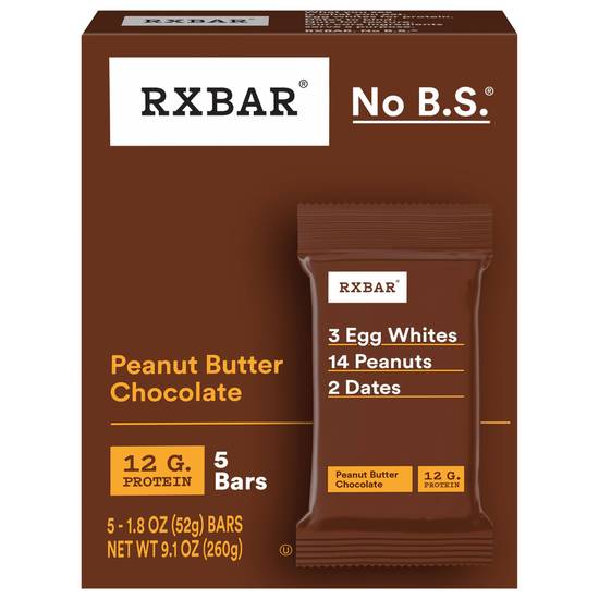 Rxbar Protein Bars (5 ct) (peanut butter chocolate)