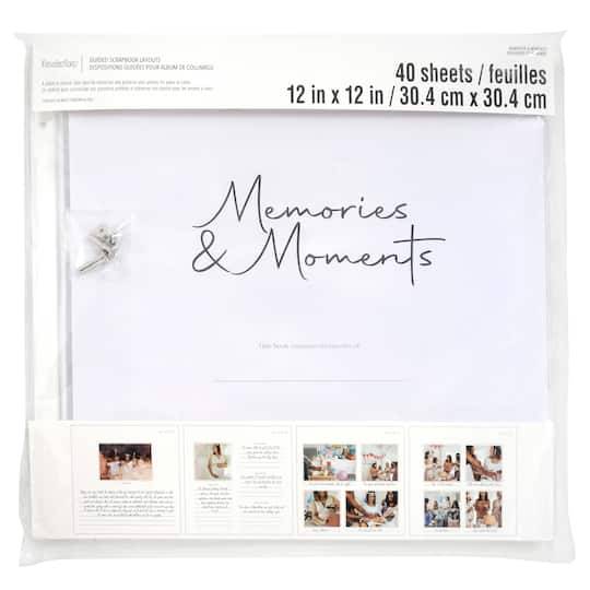 12" X 12" Memories & Moments Guided Scrapbook Layouts By Recollections