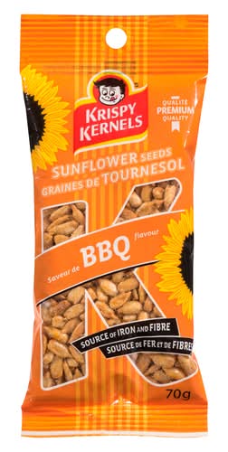 Krispy Kernels Graines De Tournesol Écalées À Saveur De Bbq 70 G / Krispy Kernels Shelled Sunflower Seeds BBQ Flavour 70 g