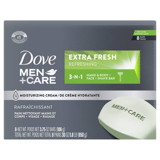 Dove Men+Care Extra Fresh Bar Soap (8 ct)
