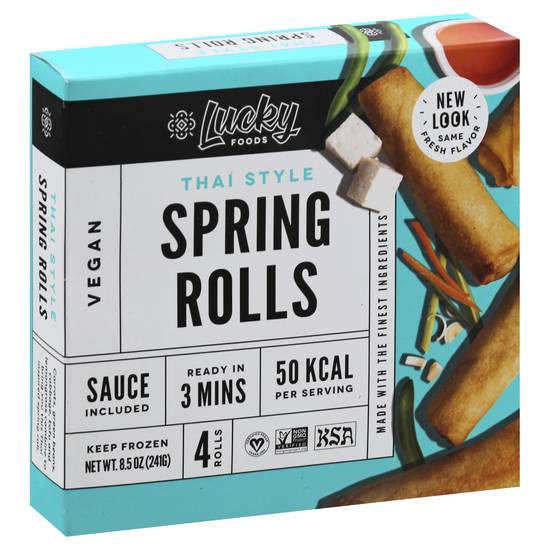 Lucky Foods Thai Style Spring Rolls (4 ct)