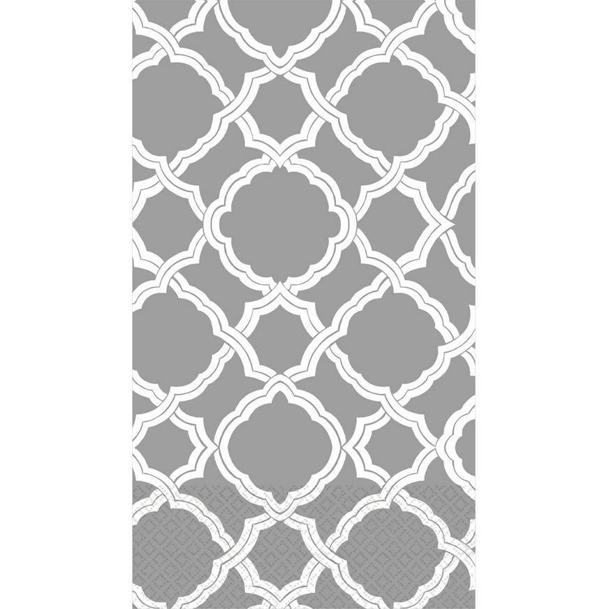Gray White Moroccan Guest Towels 16ct