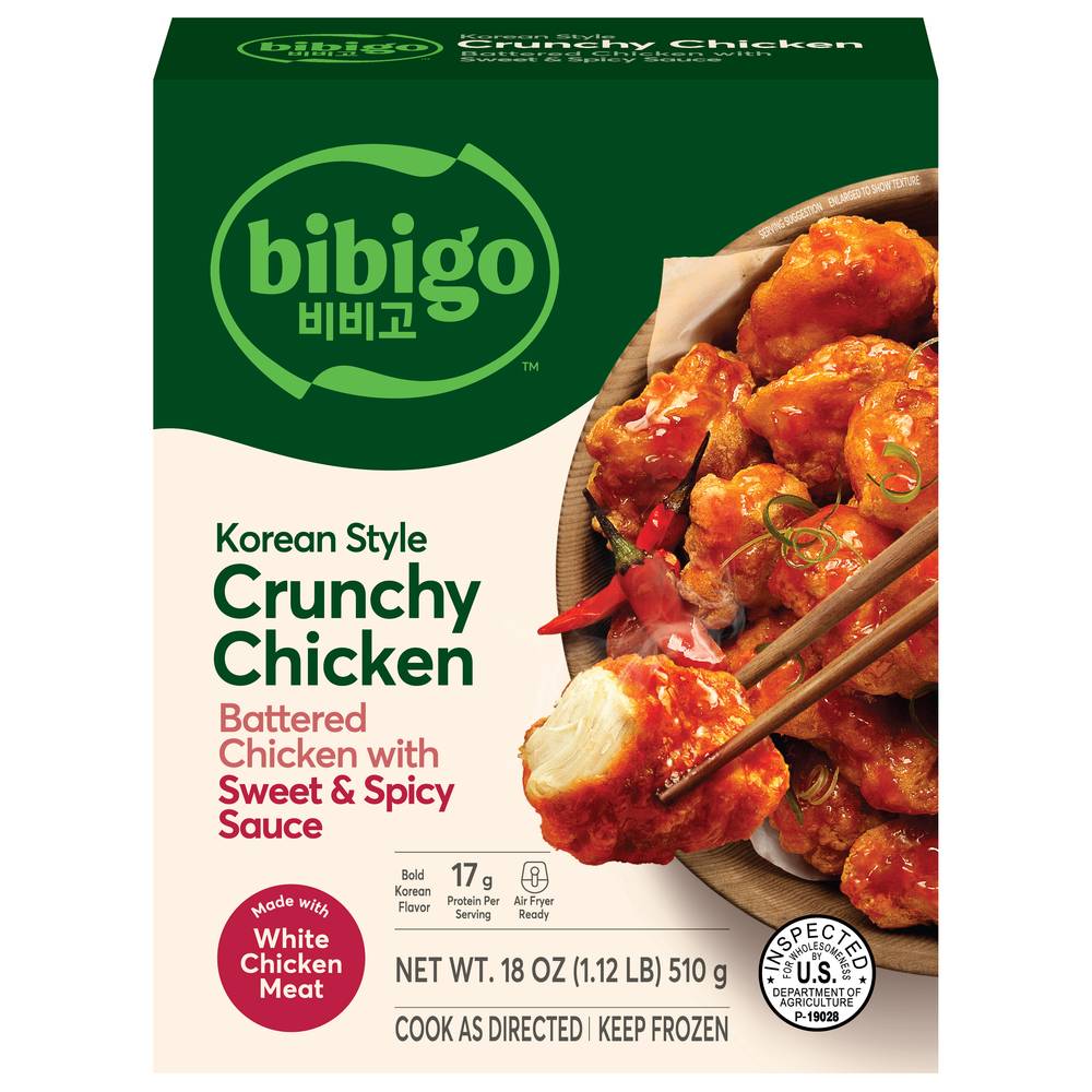 bibigo Korean Style Crunchy Chicken With Sweet & Spicy Sauce (1.12 lbs)