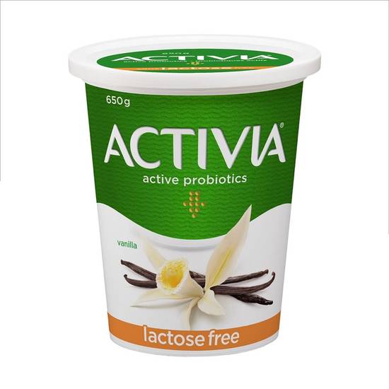 Activia yogourt probiotique sans lactose à la saveur de vanille 2,9 %, activia (650 g) - probiotic yogurt lactose-free vanilla (650 g)