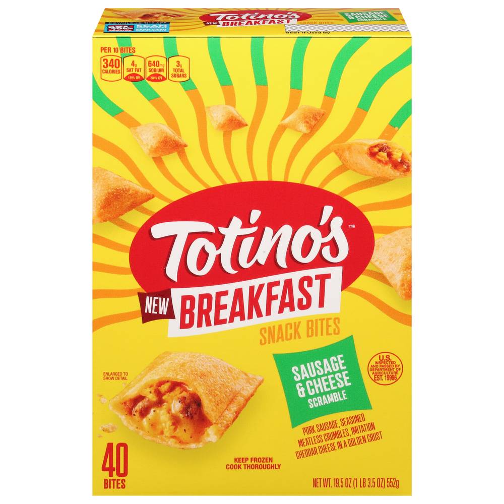 Totino's Sausage & Cheese Scramble Snack Bites (19.5 oz, 40 ct)