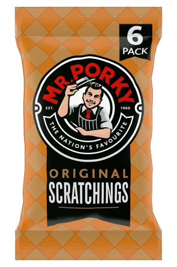 Mr. Porky Original Scratchings (6 pack)