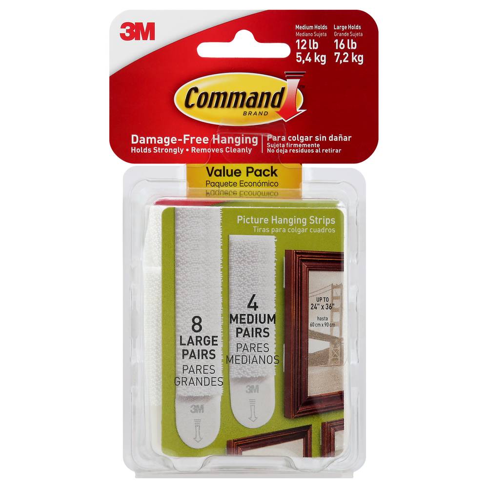 Command Picture Hanging Strips Value pack