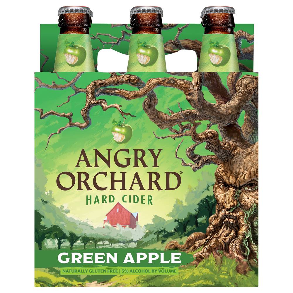 Angry Orchard Green Apple Hard Cider Beer (6 x 12 fl oz)