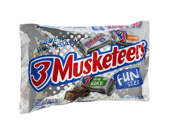 3 Musketeers · Chocolate Fun Size Chocolate Bars Candy Bag (10.5 oz bag)