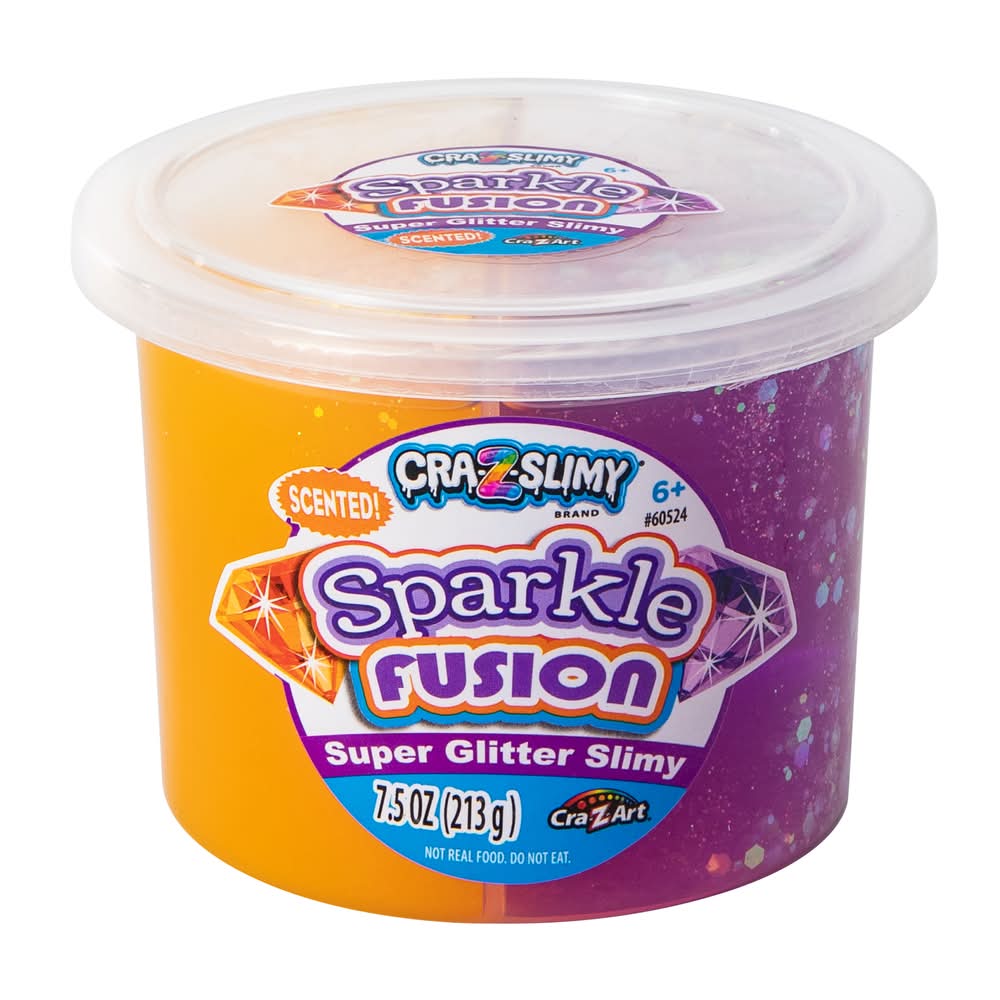 Cra-Z-Slimy® Scented Sparkle Fusion Super Glitter Slimy 7.5oz Orange/Purple