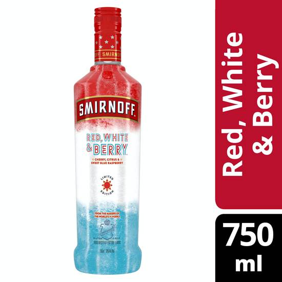 Smirnoff Red White Vodka (750 ml) (berry)