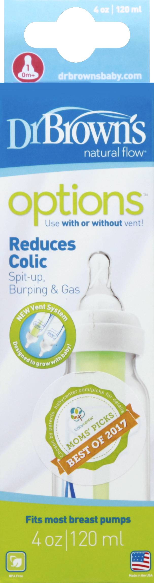 Dr. Brown's Options Reduce Colic Baby Bottle