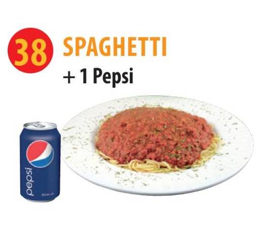 Spaghetti + Boisson