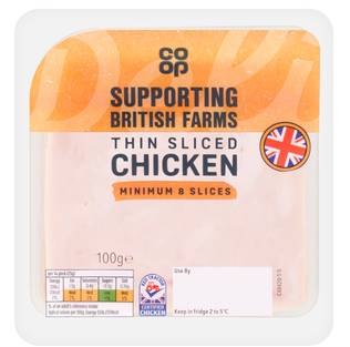 Co-op Thin Sliced Chicken 112G